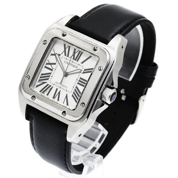 CARTIER Santos 100LM W20073X8 Silver Dial Automatic Men's Watch_898286 - Picture 2 of 6